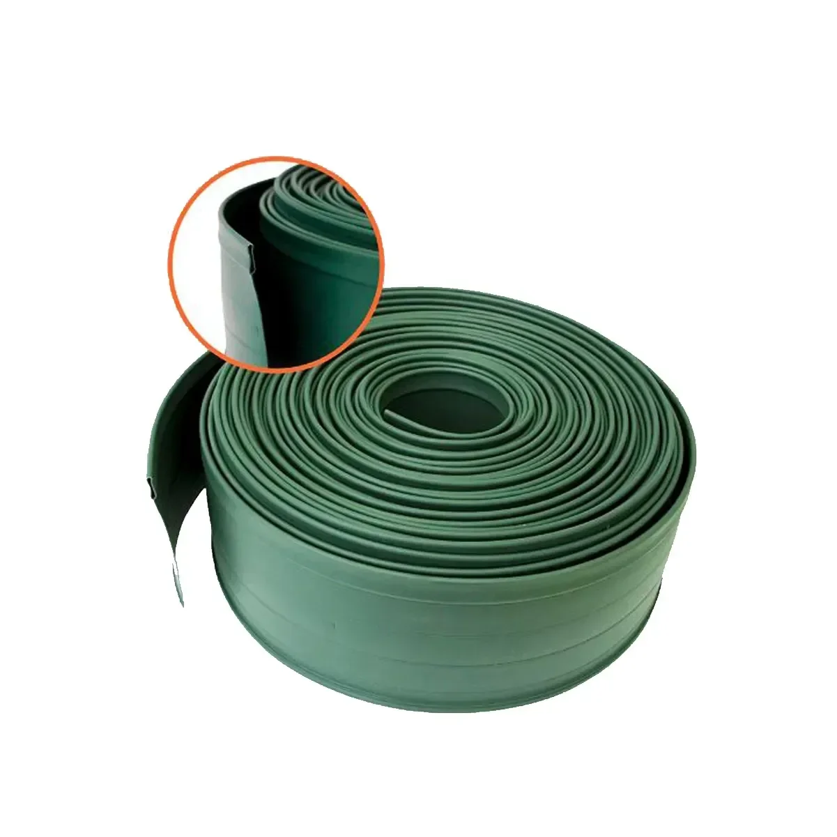 Limitador de Grama sem Borda Plástico Verde 25m - Gerplast - 1