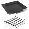 Bandeja Coletora de Cinzas P/Lareira 55x55Cm +Grelha P/Lenha - 4