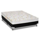 Ver imagem 1 de Cama Box Casal: Colchão Espuma Castor D28 Sleep Max + Base CRC Suede Black(138x188)