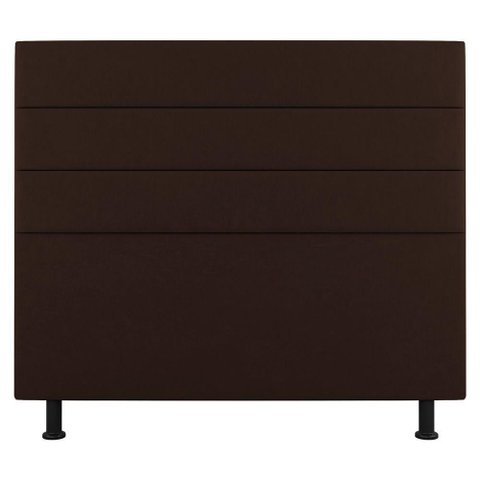 Cabeceira Cama Box Casal Malik 140cm Suede Marrom - Abmaza