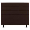 Ver imagem 1 de Cabeceira Cama Box Casal Malik 140cm Suede Marrom - Abmaza