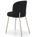 Ver imagem 7 de Kit 04 Cadeiras para Sala de Jantar Cozinha Estofada Gavi Arena L02 Bouclê Preto - Lyam Decor
