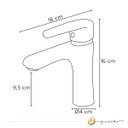 Ver imagem 7 de Torneira Misturador Baixa para Lavatório Monocomando Cromado
