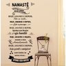 Adesivo Decorativo de Parede Frase Saudação Namastê para Sala - 1