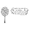 Adesivo Decorativo de Parede Combo Árvore de Borboleta com Frases Grande - 2