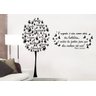 Adesivo Decorativo de Parede Combo Árvore de Borboleta com Frases Grande - 1