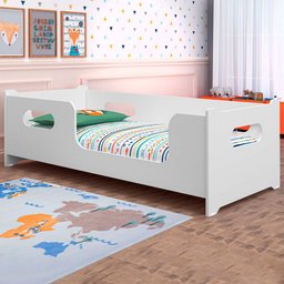 Cama Infantil Montessoriano Encanto Branco - Gabrielli Móveis - 1