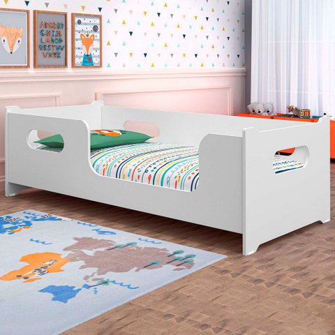 Cama Infantil Montessoriano Encanto Branco - Gabrielli Móveis