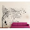 Adesivo Decorativo de Parede com Árvore Grande com Frase Sala Quarto Cozinha - 2