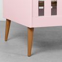 Ver imagem 3 de Kit Quarto Infantil com Pés Retrô Mel - Cômoda Elfe 4 Gavetas + Guarda-Roupa Elfe + Berço Mini Cama