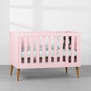 Ver imagem 2 de Kit Quarto Infantil com Pés Retrô Mel - Cômoda Elfe 4 Gavetas + Guarda-Roupa Elfe + Berço Mini Cama
