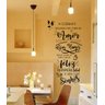 Adesivo Decorativo de Parede Frase a Cozinha com Amor Linda para Sua Casa - 1