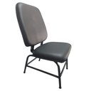 Ver imagem 2 de Cadeira para Obeso Cadeirão Fixo Estofado Max Reforçada até 180 Kg Courvin Preto