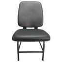 Ver imagem 3 de Cadeira para Obeso Cadeirão Fixo Estofado Max Reforçada até 180 Kg Courvin Preto