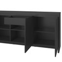 Ver imagem 5 de Balcao Buffet 50523 3 Portas 160cm Preto Dcasa