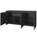 Ver imagem 4 de Balcao Buffet 50523 3 Portas 160cm Preto Dcasa