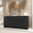 Ver imagem 6 de Balcao Buffet 50523 3 Portas 160cm Preto Dcasa