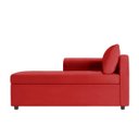 Ver imagem 1 de Recamier Divã Londres 140cm Suede Vermelho - Inova Decor Inova Decorações