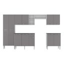 Ver imagem 7 de Armário Cozinha Modulada Completa 298cm Pequim Top Multimóveis Mp3768 Branco/lacca Fumê