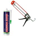 Ver imagem 1 de Kit Silicone Estrutural Branco 400g Sbrix com Aplicador