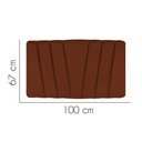 Ver imagem 2 de Painel Estofada Bélgica 100cm Solteiro para Cama Box Quarto Suede Terracota Telha - Gat Magazine