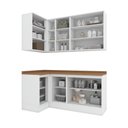 Ver mais imagens de Lavanderia Modulada Hp-Nature 8 Portas 11 Prateleiras MDF Branco Henn