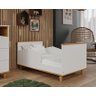 Berco Mimo Com Pés E Vira Mini Cama 100 % Mdf Branco/Nature - 6