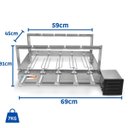 Ver imagem 6 de Gira Grill Inox 5 Espetos para Churrasqueira Bivolt Pratic