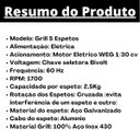 Ver imagem 5 de Gira Grill Inox 5 Espetos para Churrasqueira Bivolt Pratic