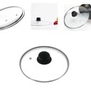 Ver imagem 1 de Tampa de Vidro Temperado Avulsa para Panela Caçarola Frigideira 24 Cm