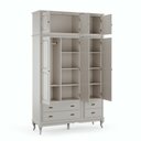 Ver imagem 2 de Roupeiro Hannover 3 Portas 4 Gavetas com Maleiro - 60822