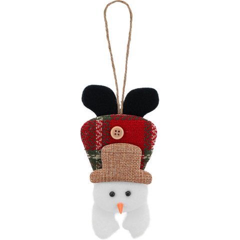 Kit 24 Enfeite Árvore Natal Pendente Boneco De Neve 17cm