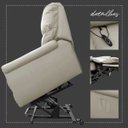 Ver imagem 7 de Poltrona Reclinável Elétrica com Controle Kyoto Lift Couro Off White - Gran Belo