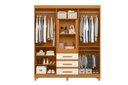 Ver imagem 2 de Guarda Roupa com Espelho New Fusion Casal 6 Portas e 3 Gavetas - Cinamomo Off White - Albatroz