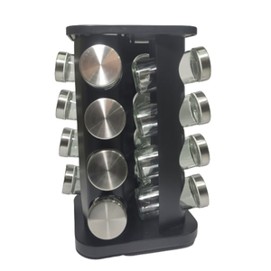 Porta Temperos Quadrado 16 Potes Giratório