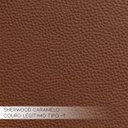 Ver imagem 4 de Sofá 3 Lugares Sala de Estar Pés Madeira Kenny 2,40M Couro Caramelo - Gran Belo