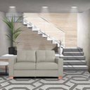 Ver imagem 6 de Sofá 2 Lugares Sala de Estar Pés Madeira Kenny 1,60m Couro Avelã - Gran Belo