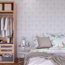Ver imagem 2 de Papel de Parede Arabesco Tons de Cinza Gh Papel de Parede 3,0m