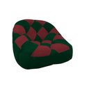 Ver imagem 3 de Kit 02 Poltrona Paloma Sala Pé Plástico Suede Verde E Suede Vinho