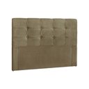 Ver imagem 1 de Painel de Cama Box Estofada Casal Clean Plus Suede Marrom Taupe - Simbal