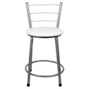 Ver imagem 3 de 2 Banquetas Baixa para Cozinha Epoxi Cinza:branco