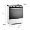 Fogão a Gás de Piso 5 Bocas Electrolux em Inox com VaporBake - FE5IB - 6