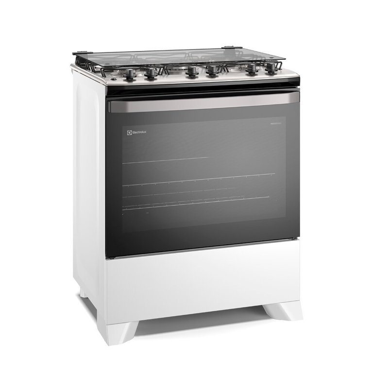 Fogão a Gás de Piso 5 Bocas Electrolux em Inox com VaporBake - FE5IB