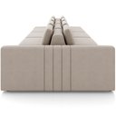 Ver imagem 7 de Sofá Ilha com Puff para Sala Living 425cm Amber M03 Veludo Bege - Lyam Decor