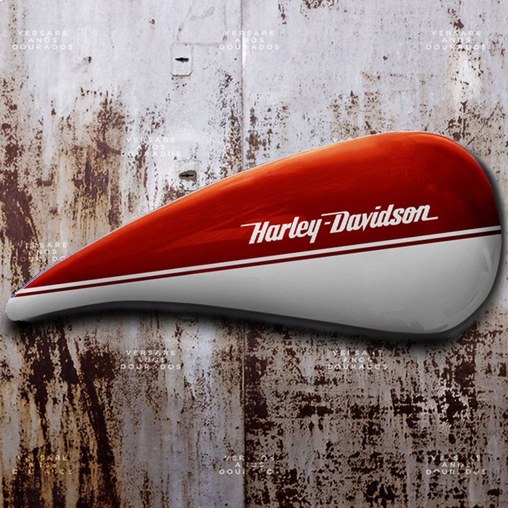 Tanque de Combustível Decorativo Harley Davidson Vermelho