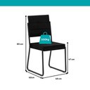 Ver mais imagens de Conjunto de Sala de Jantar 6 Cadeiras Milano Carraro Freijó Preto