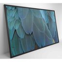 Ver imagem 5 de Quadro Penas Azuis 90x60 Cm Vidro Impresso