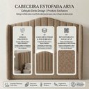 Ver imagem 5 de Cabeceira Estofada Cama Box Queen Arya 160cm Moderna Premium Bouclê Capuccino - Abmaza