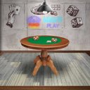 Ver imagem 6 de Mesa de Jogos Carteado Redonda Montreal 6 Lugares Tampo Reversível com Gavetas e Porta Copos Amê