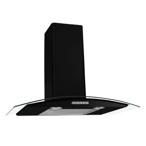 Coifa de Parede 70cm Vidro Curvo Duto Slim Nardelli 110v